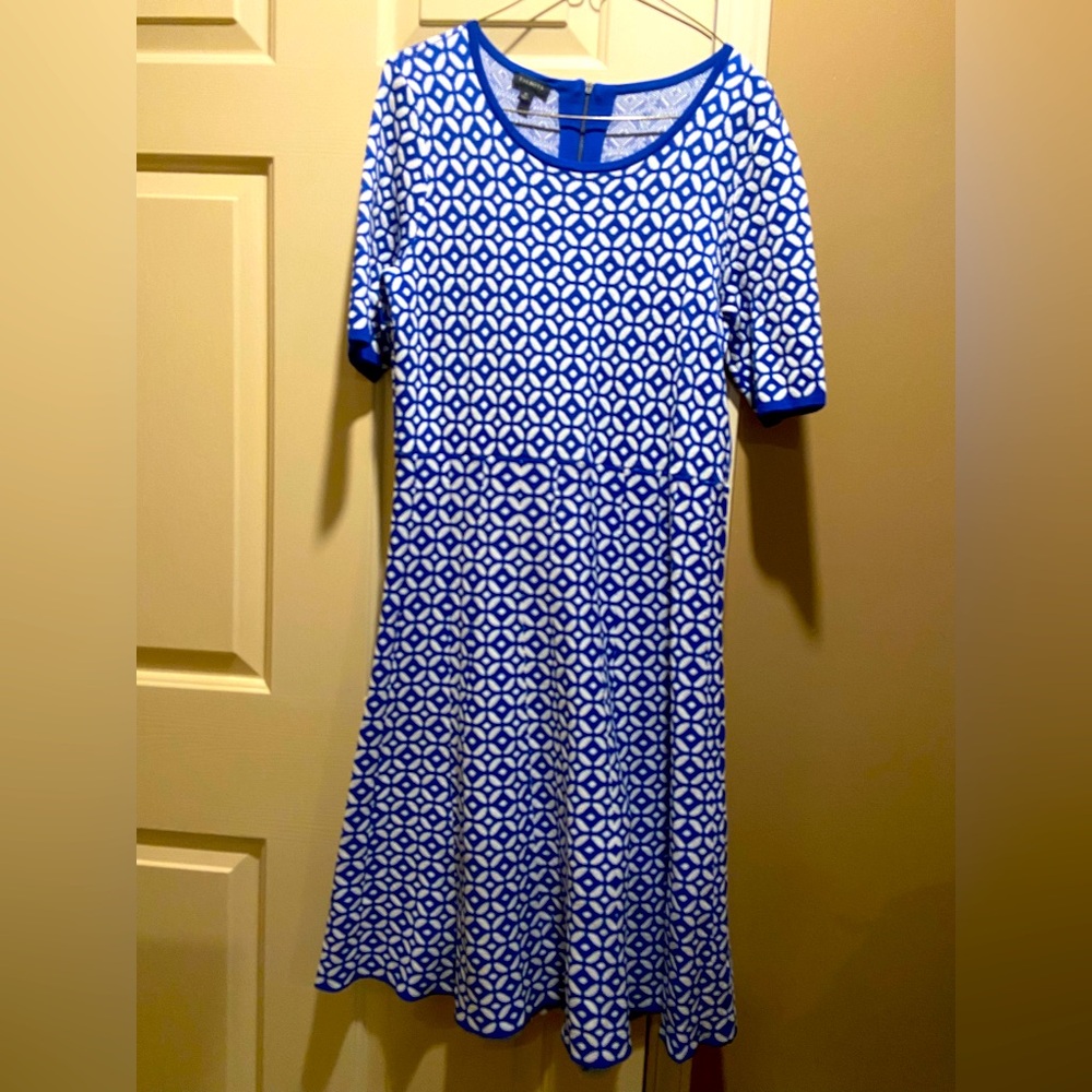 Blue Patterned Women's Dress